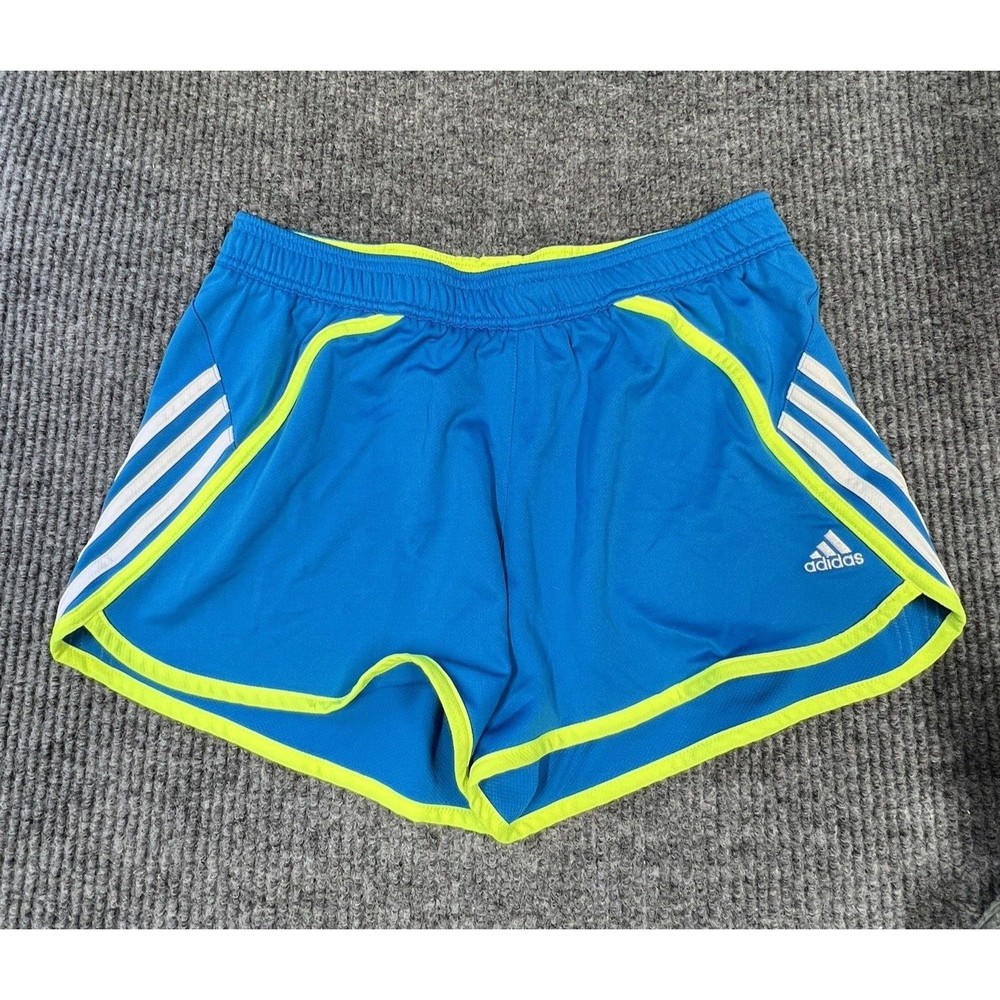 Adidas Running Shorts Womens‎ Medium Blue Drawstring Polyester 30x4